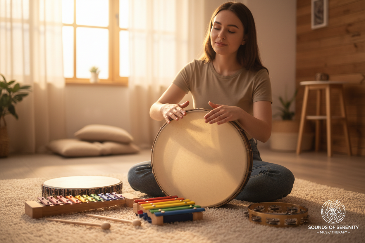 Hearing Impaired Monthly Group Music Therapy Session